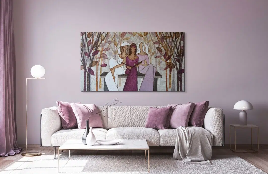 Tres Mujeres en lilas