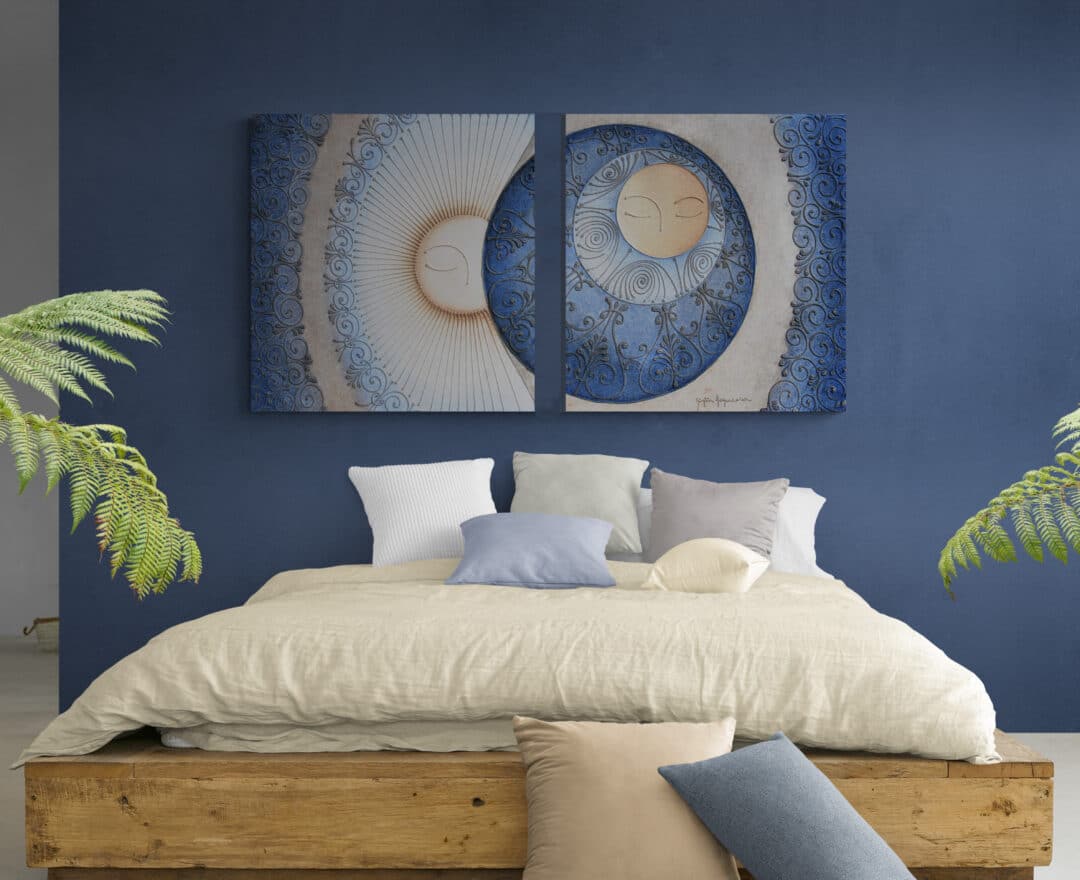 Dittico Sole Luna Blu
