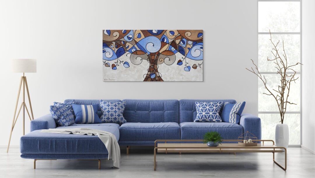 Albero della Vita Blu Azzurro