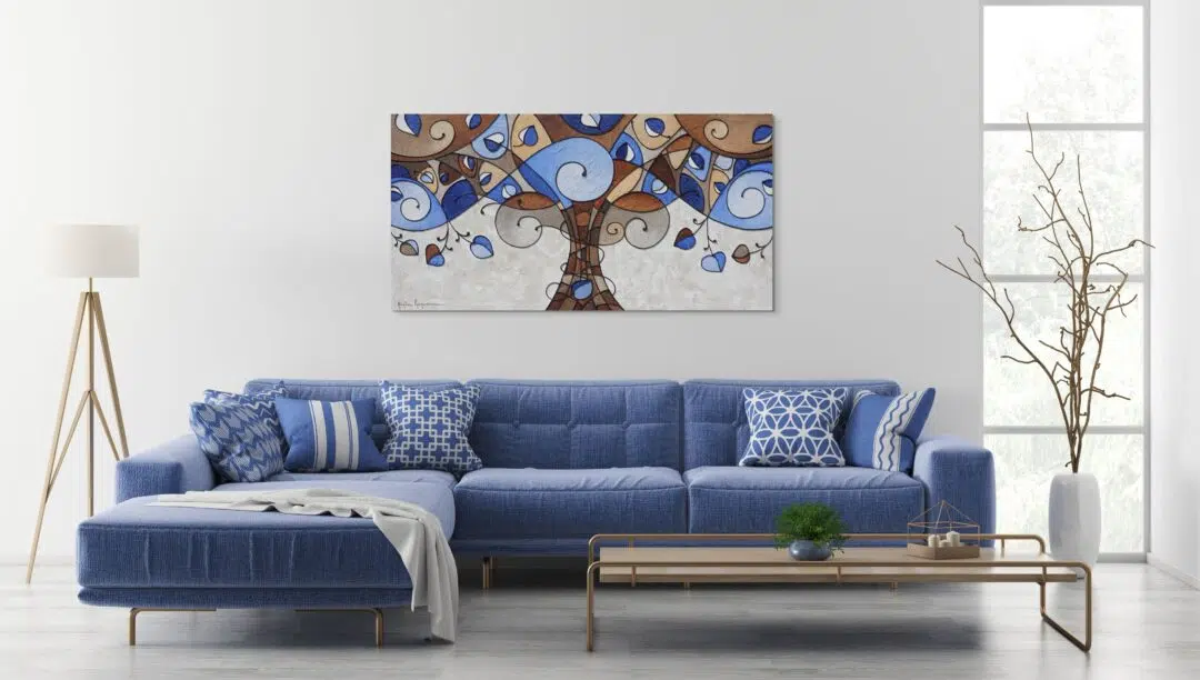 Árbol de la Vida celeste azul