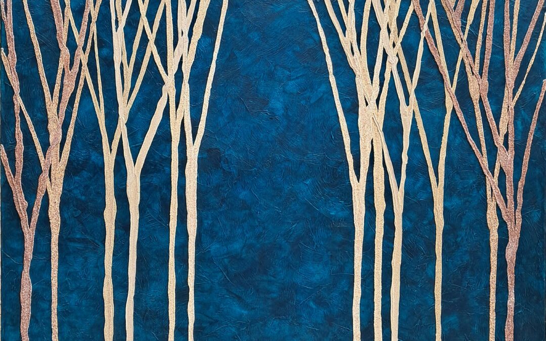 Gran Foresta su sfondo blu petrolio