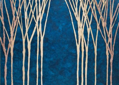 Gran Foresta su sfondo blu petrolio