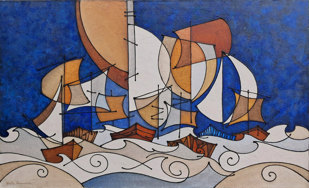 Barche a Vela – Blu Ruggine