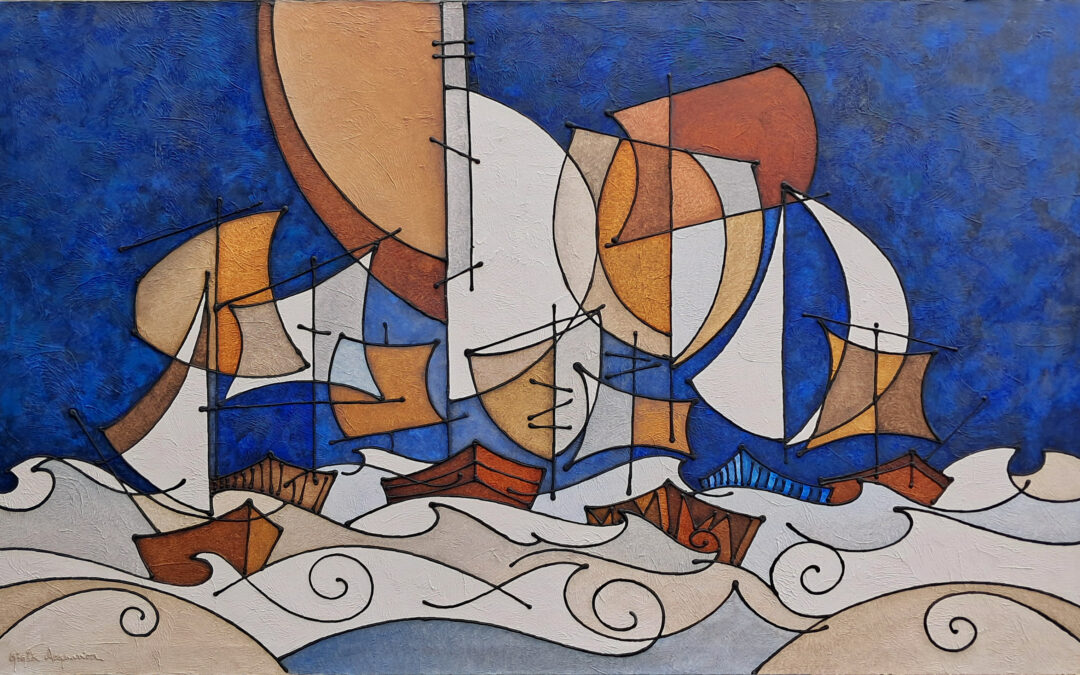 Barche a Vela – Blu Ruggine