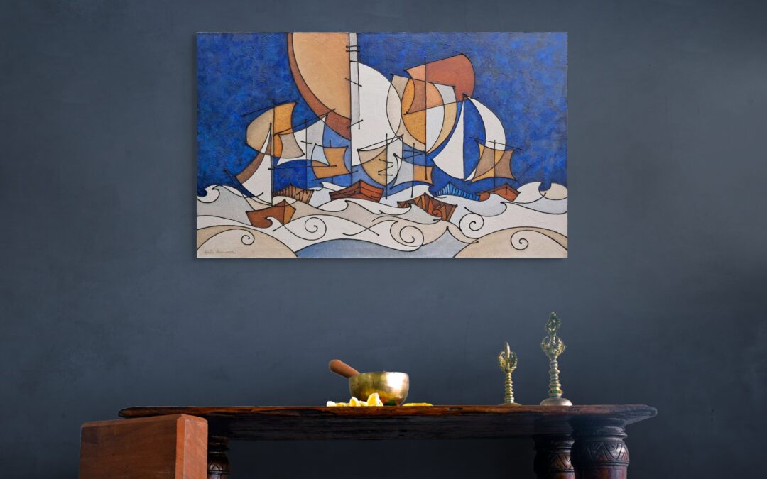 Barche a Vela – Blu Ruggine